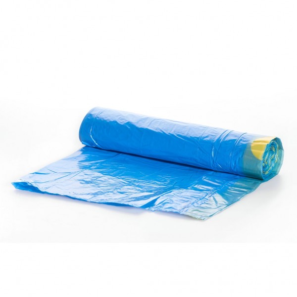 Sacchi spazzatura Misterpack con maniglie 30 l azzurro 15 pz